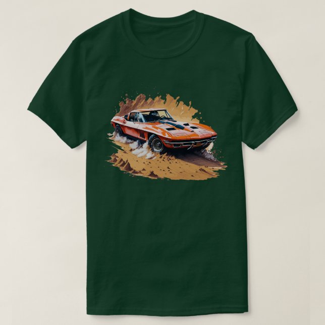 1967 Chevrolet Corvette 1 T Shirt (Design framsida)