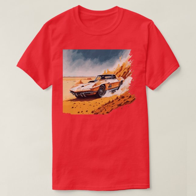 1967 Chevrolet Corvette T Shirt (Design framsida)