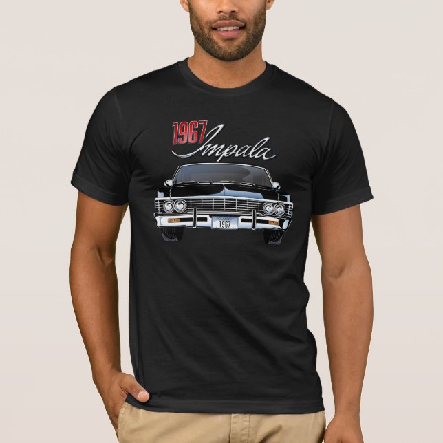 1967 Chevrolet Impala Classic Tshirt T Shirt (Framsida)