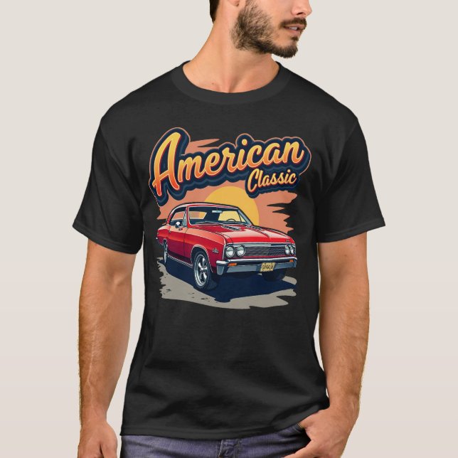 1967 Chevy Chevelle American Classic T-Shirt (Framsida)