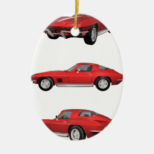 1967 Corvette C2 Julgransprydnad Keramik