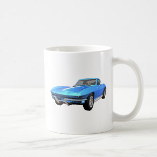 1967 Corvette Sports Car: Blått Avsluta: Kaffemugg