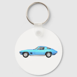 1967 Corvette Sports Car: Blue Avsluta: Nyckelring