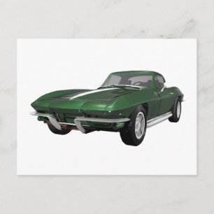 1967 Corvette Sports Car: Grönten Avslutar: Vykort