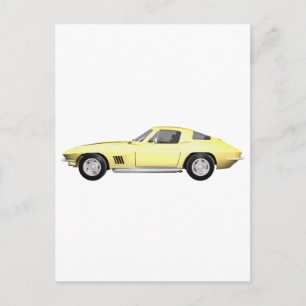 1967 Corvette Sports Car: Gulten Avslutar Vykort