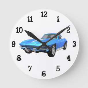 1967 Corvette:Vägglås Rund Klocka