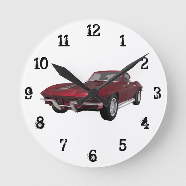 1967 Corvette:Vägglås Rund Klocka (Framsida)
