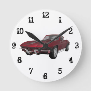 1967 Corvette:Vägglås Rund Klocka