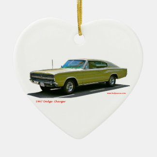 1967_Dodge_Charger Julgransprydnad Keramik