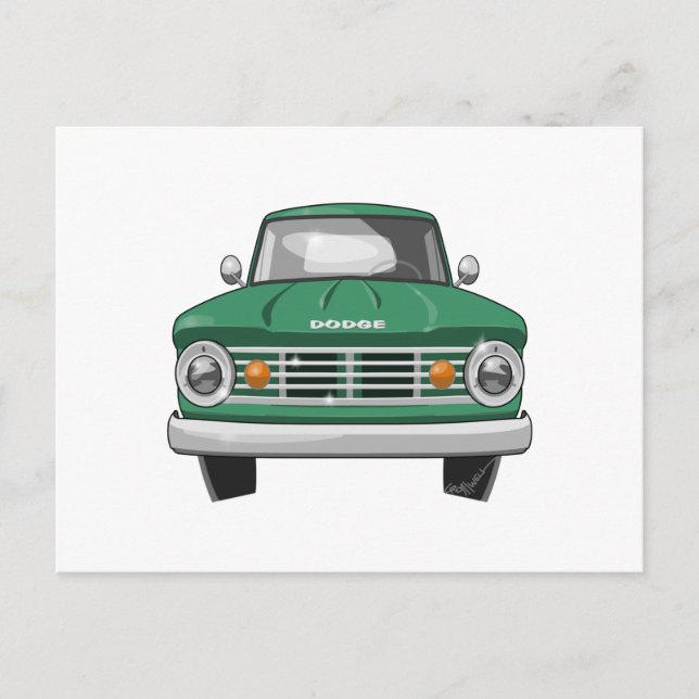 1967 Dodge Fargo Lastbil Vykort (Framsida)