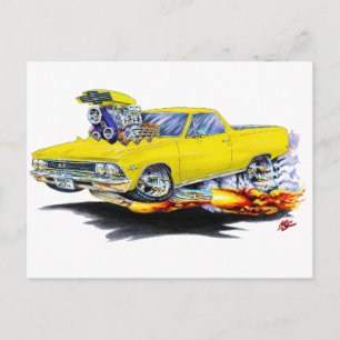 1967 El Camino Gult Lastbil Vykort