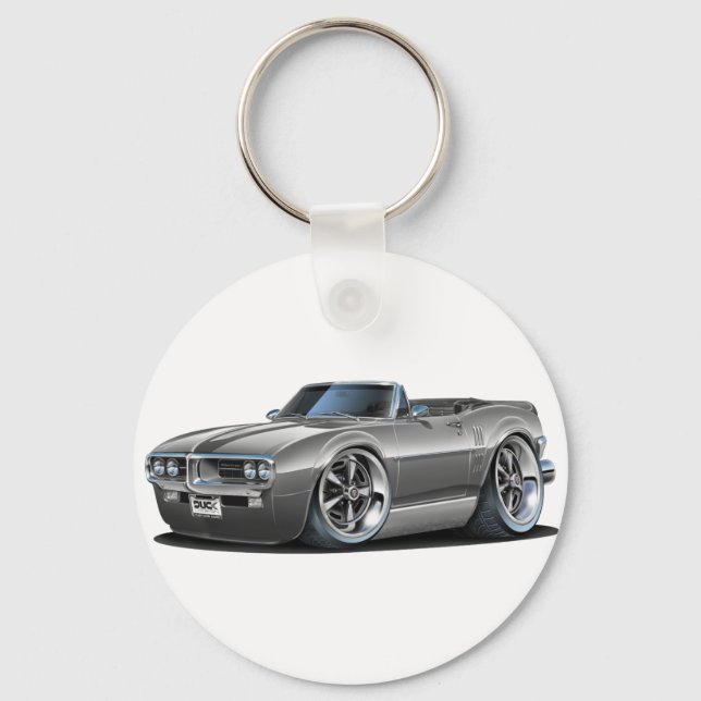 1967 Firebird Grått-konvertibel Nyckelring (Framsida)