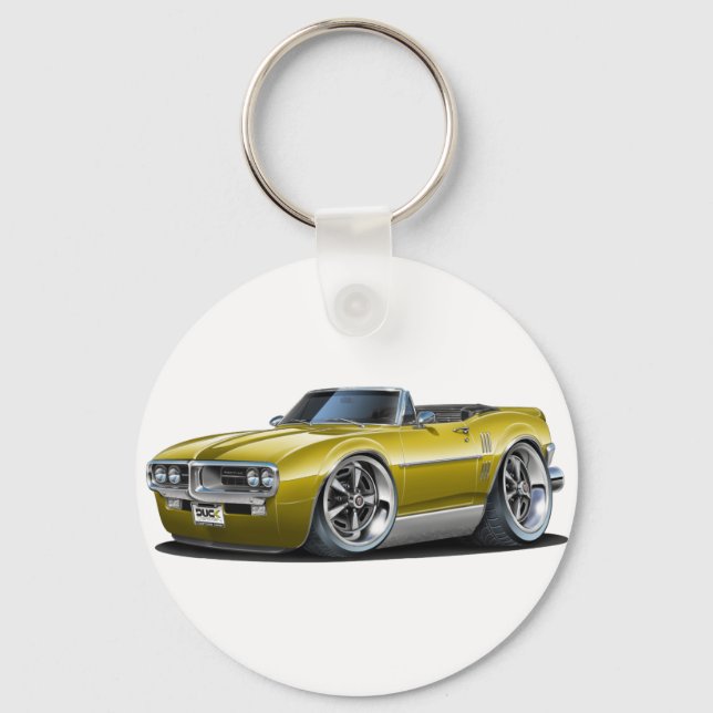 1967 Firebird Guld-konvertibel Nyckelring (Framsida)
