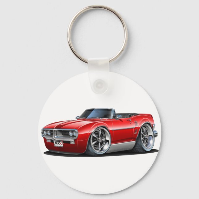 1967 Firebird Red Conversible Nyckelring (Framsida)