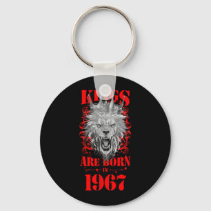 1967 Lion Född Kung Krona Födelsedag Citat Nyckelring