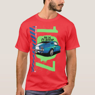 1967 Patriotic American V8 Muscle Pony Mustang 1 T Shirt
