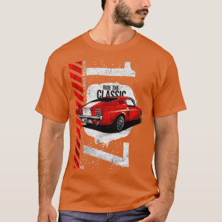 1967 Patriotic American V8 Muscle Pony Mustang T Shirt