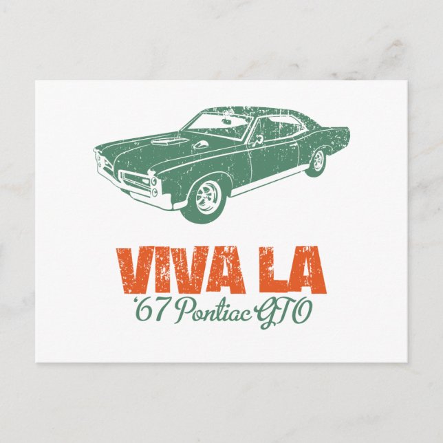 1967 Pontiac GTO Vykort (Framsida)