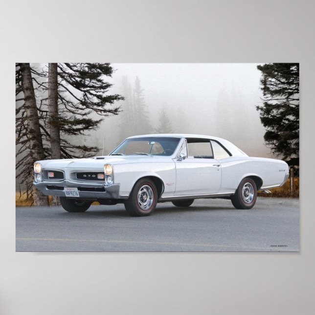 1967 Pontiac GTO White Goat II Poster (Framsidan)