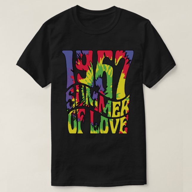 1967 Sommaren Kärlek Hippie Beach Perfekt Sommaren T Shirt (Design framsida)