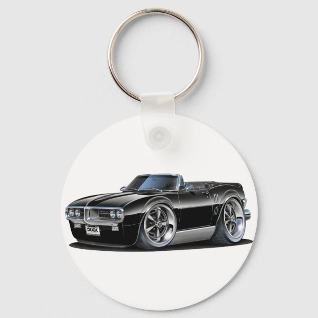 1967 svart Firebird-konvertibel Nyckelring (Framsida)