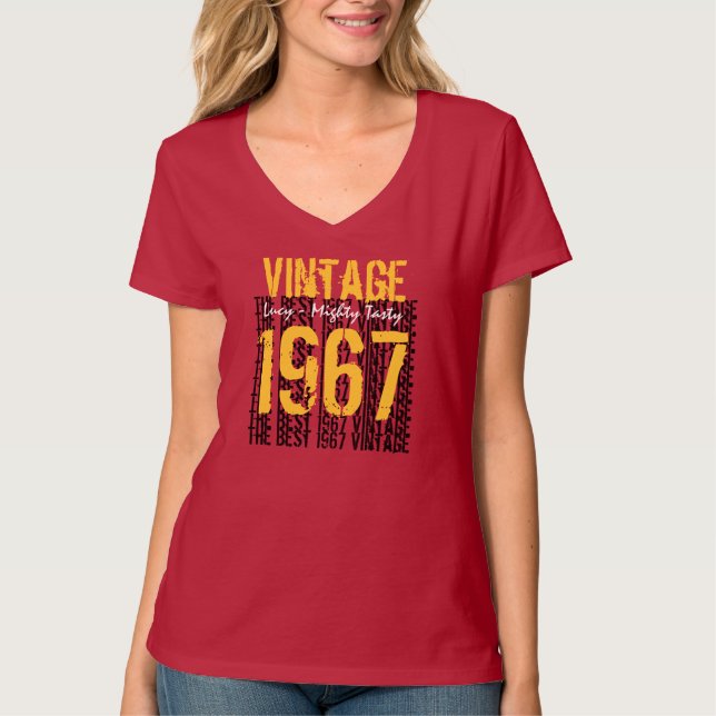 1967-Vintagens bästa födelsedagsgåva Tee Shirt (Framsida)