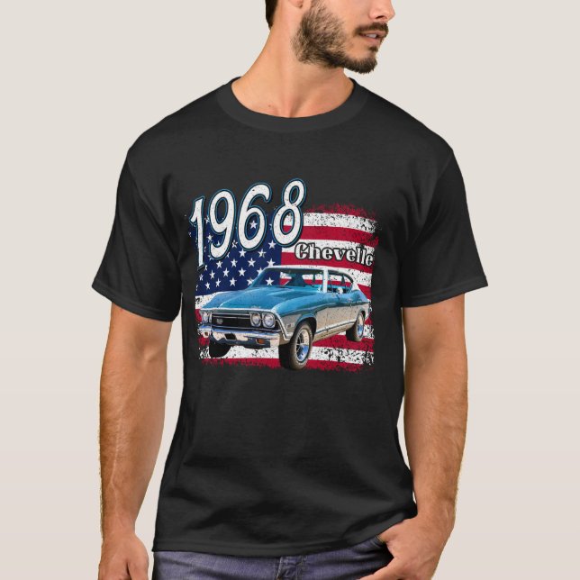 1968,68,Chevelle,SS,396,4th,of,july,american T Shirt (Framsida)