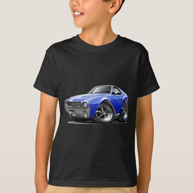 1968-69 blåvit bil för AMX Tee Shirt (Framsida)