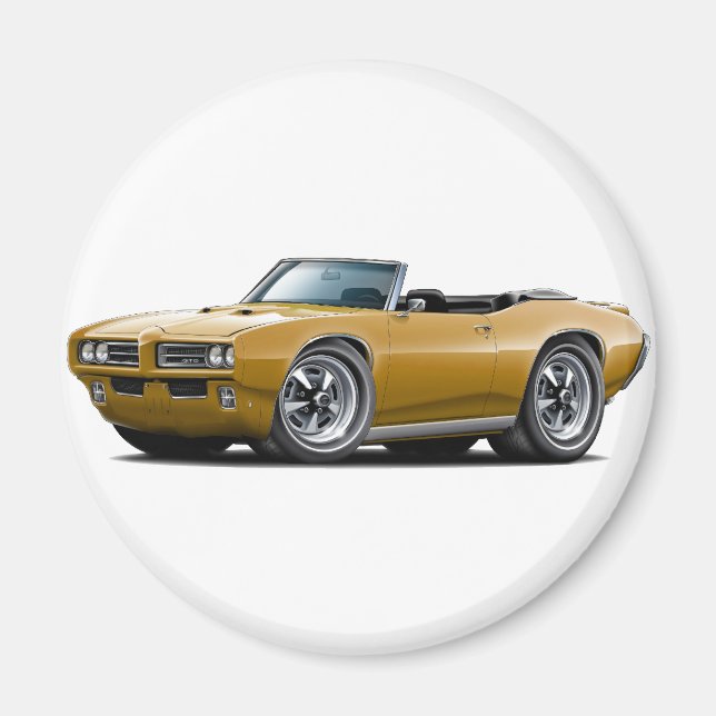 1968-69 GTO Guld konvertibel Magnet (Framsidan)