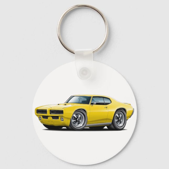1968-69 GTO Gult Car Nyckelring (Framsida)