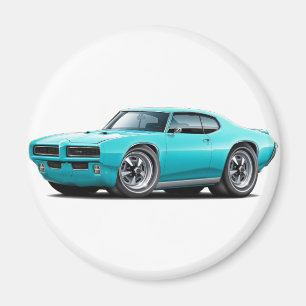 1968-69 GTO-turkosbil Magnet