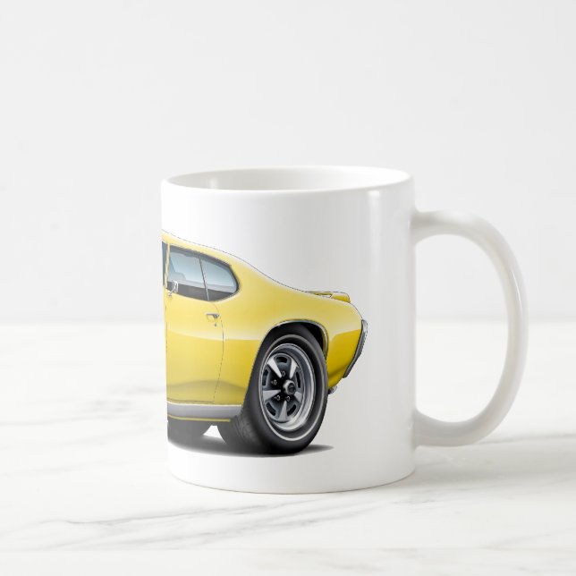 1968-69 gul bil för GTO Kaffemugg (Höger)