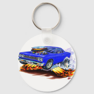 1968-69 Roadrunner Blue Car Nyckelring