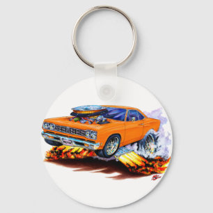 1968-69 Roadrunner Orange Car Nyckelring