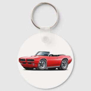 1968-69 röd cabriolet för GTO Nyckelring