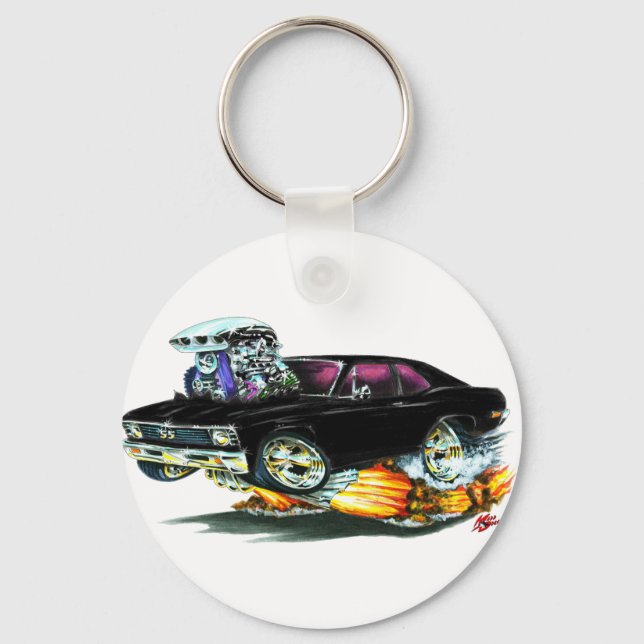 1968-70 Nova Black Car Nyckelring (Framsida)