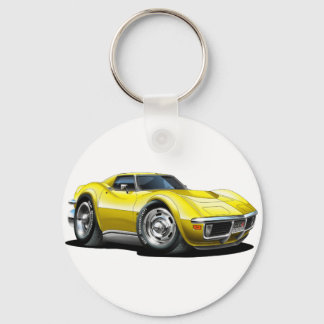 1968-72 Corvette Gult Car Nyckelring