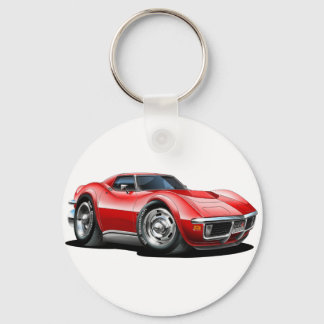 1968-72 Corvette Red Car Nyckelring