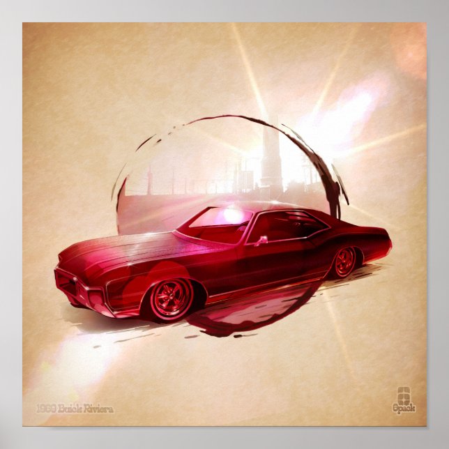 1968 Buick riviera Poster (Framsidan)