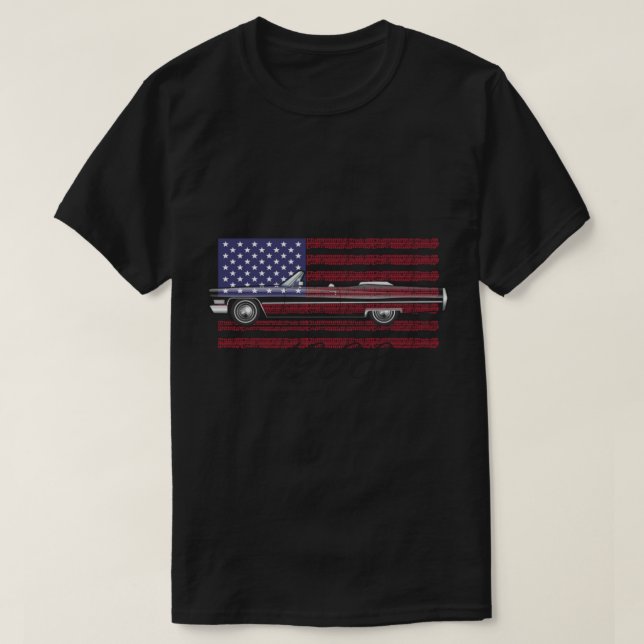 1968 Cadillac USA T Shirt (Design framsida)