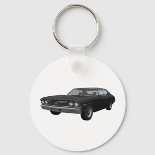 1968 Chevelle S: Black Avsluta Nyckelring