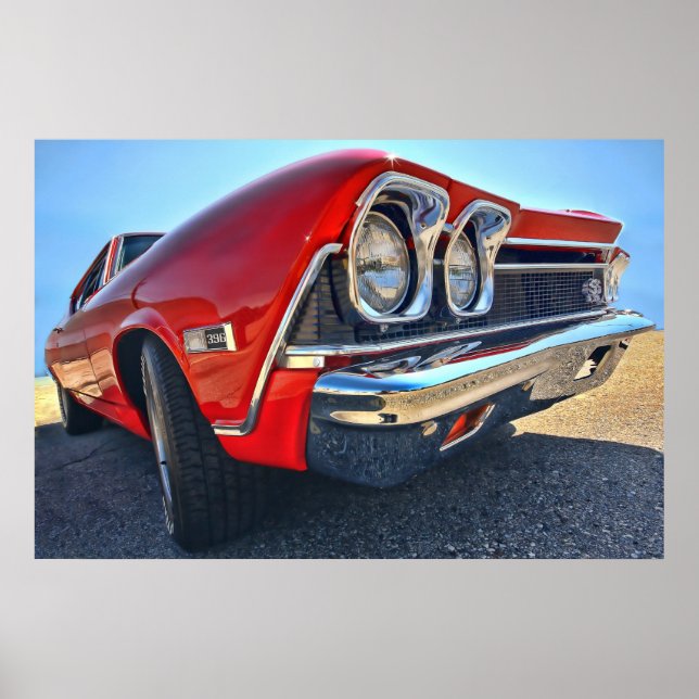 1968 Chevrolet Chevelle SS 396 Poster (Framsidan)