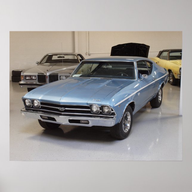 1968 Chevrolet Chevelle SS 396 Sport Coupe Print Poster (Framsidan)