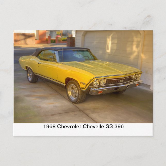 1968 CHEVROLET CHEVELLE SS 396 VYKORT (Framsida)