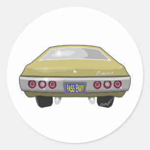 1968 Chevrolet Impala Runt Klistermärke