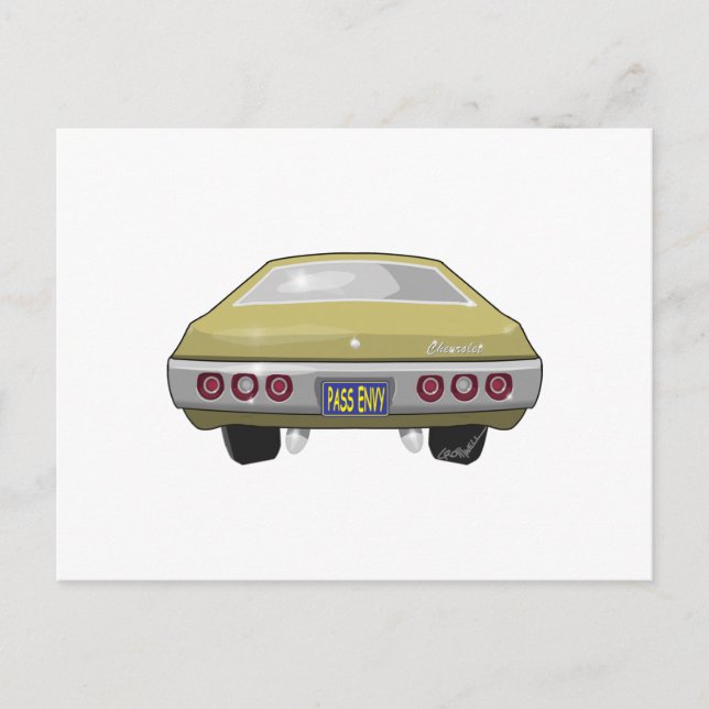 1968 Chevrolet Impala Vykort (Framsida)