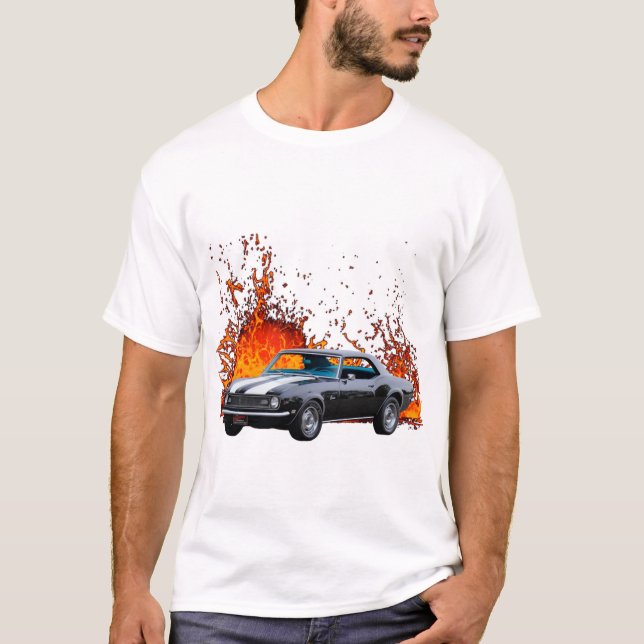 1968 Chevy Camaro Z28 T Shirt (Framsida)