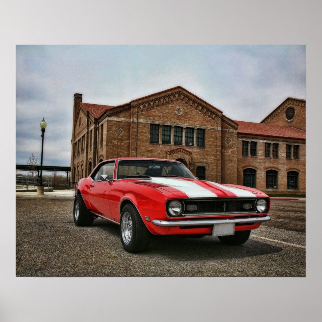 1968 Chevy toppen sport camaro Poster (Framsidan)