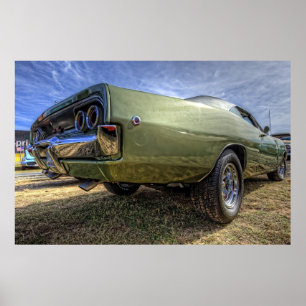 1968 Dodge Charger i HDR Poster