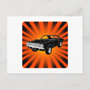 1968 Dodge Hurst Hemi Dart Vykort